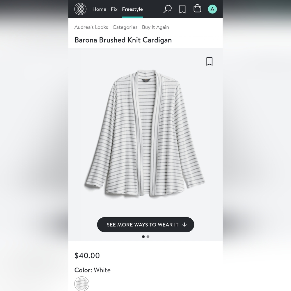 Stripped cardigan